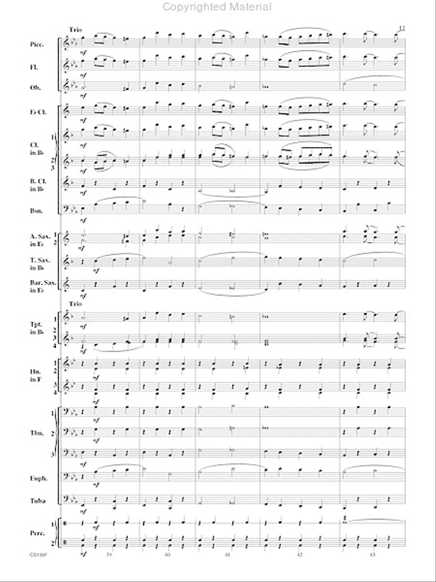 Golden Plume Concert Band scores gallery preview page 12