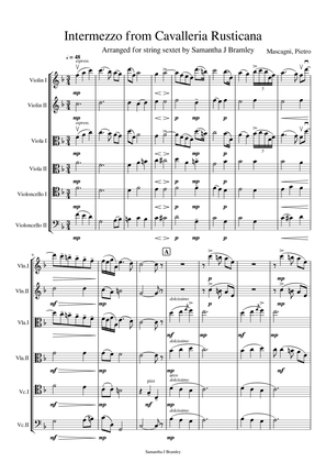 Intermezzo from Cavalleria Rusticana (for string sextet)