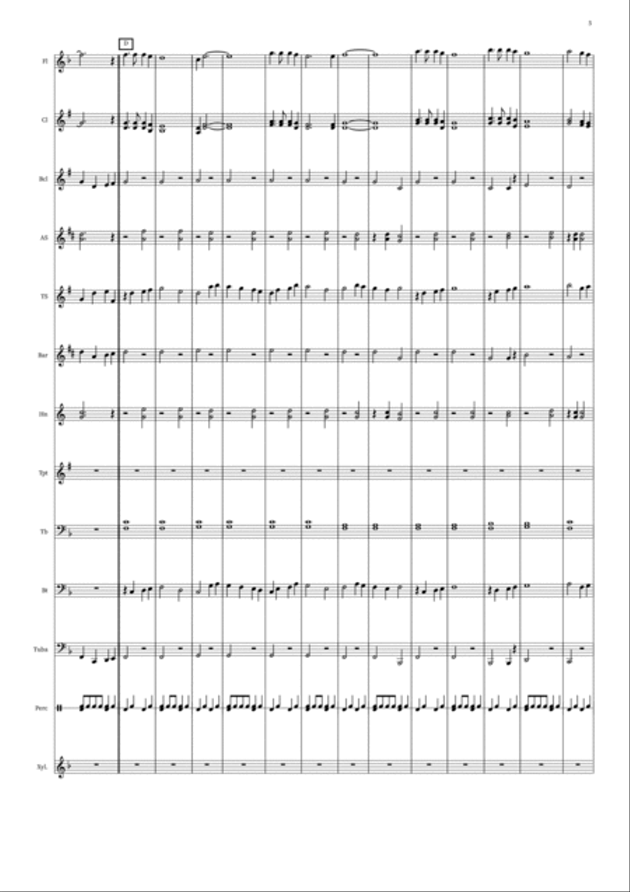 Counterpoint March Concert Band scores gallery preview page 5