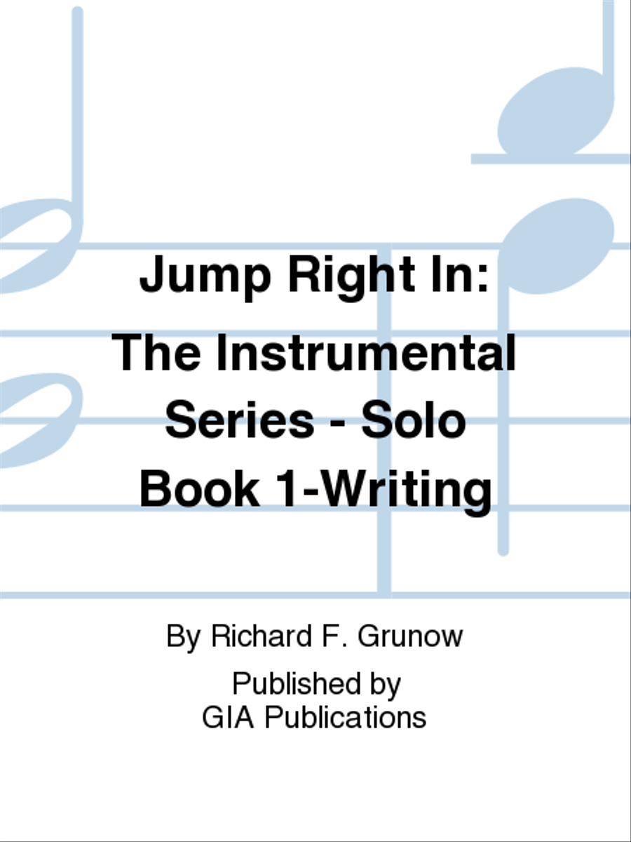 Jump Right In: Solo Book 1 - Writing Concert Band Methods scores gallery preview page 1