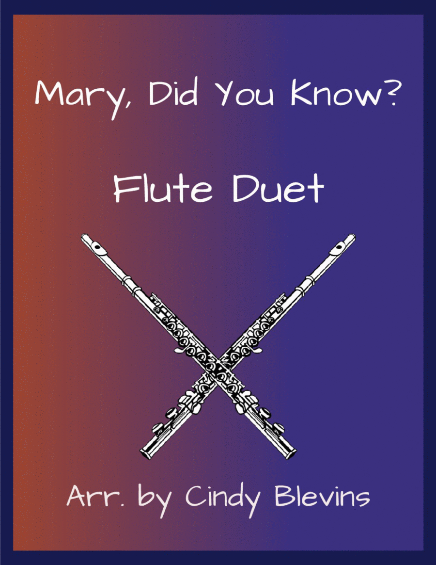 Mary, Did You Know? Flute Duet scores gallery preview page 1