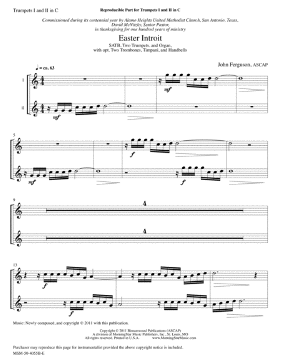 Easter Introit Choir scores gallery preview page 4