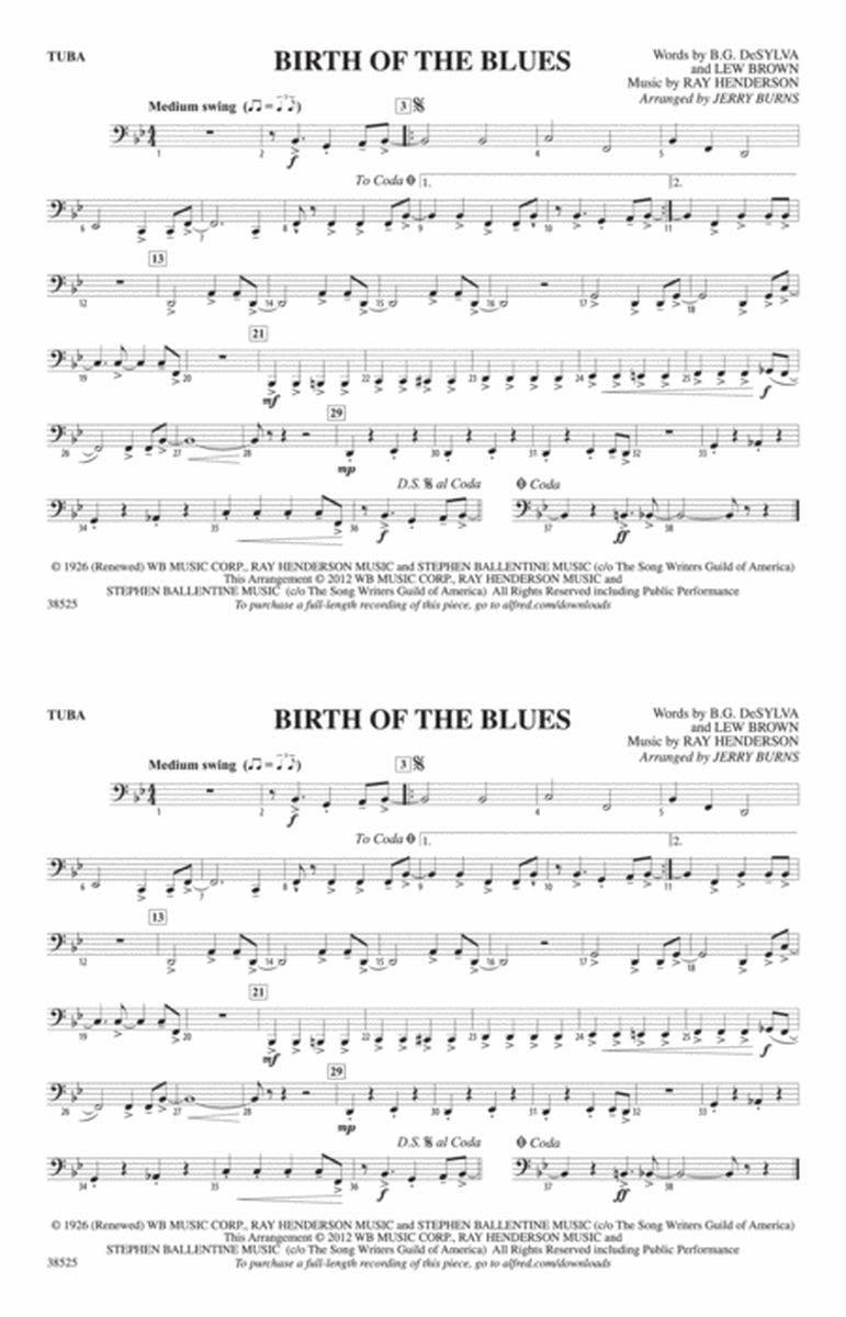 Birth of the Blues: Tuba