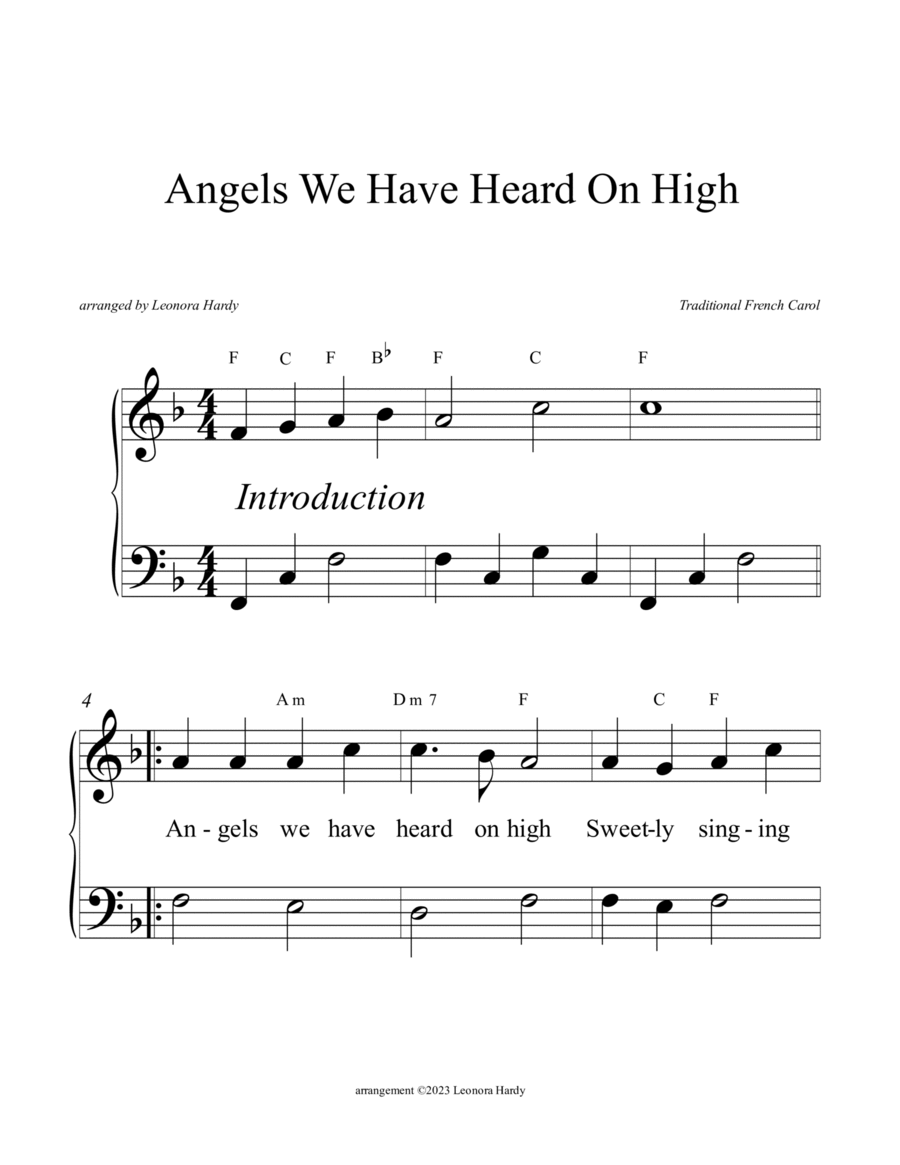 Angels We Have Heard on High (Beginner) image number null