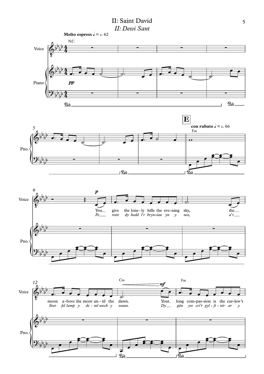 Y Ddwy Chwaer (The Two Sisters) (full score) - Full Score Score scores gallery preview page 5