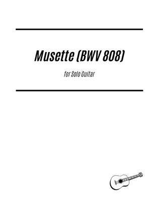 Book cover for Musette from BWV808 (for Solo Guitar)