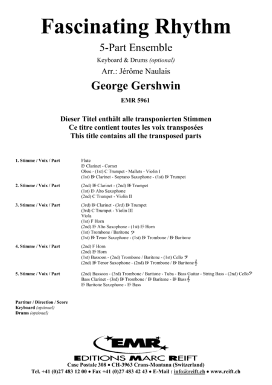 Fascinating Rhythm Concert Band scores gallery preview page 2