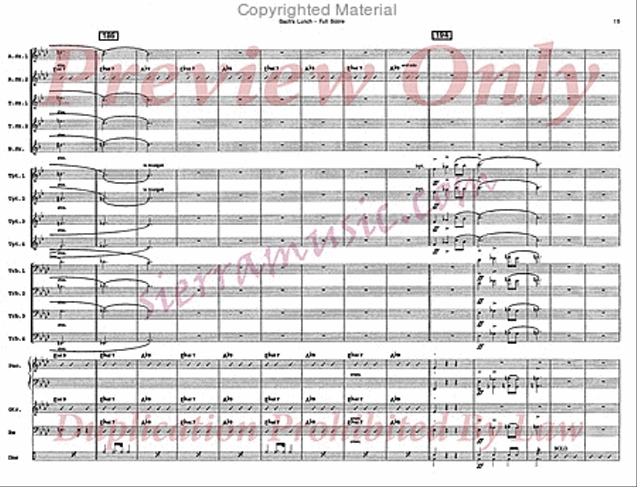 Bach's Lunch Big Band scores gallery preview page 16