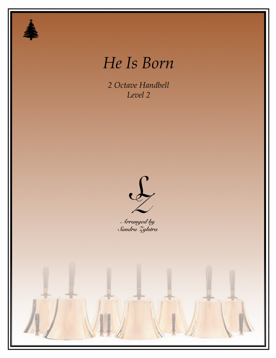 He Is Born (Il est né, le divin Enfant) (2 octave handbells) 2-Octaves scores gallery preview page 1