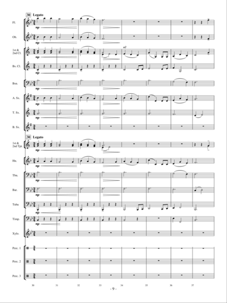 We Wish You A Calypso Christmas Concert Band scores gallery preview page 8