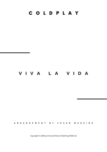 Viva La Vida - Score Only image number null