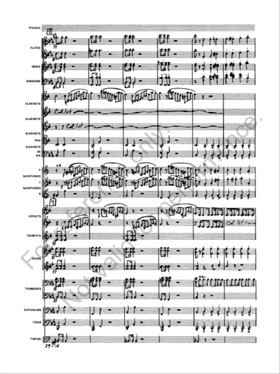 Euryanthe Concert Band scores gallery preview page 18