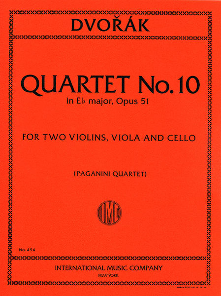 Quartet No. 10 In E Flat Major, Opus 51