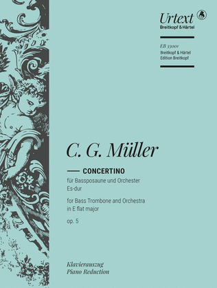 Book cover for Concertino in E flat major Op. 5