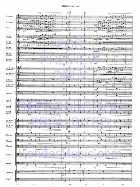 In The Hall Of The Mountain King (Full Score)