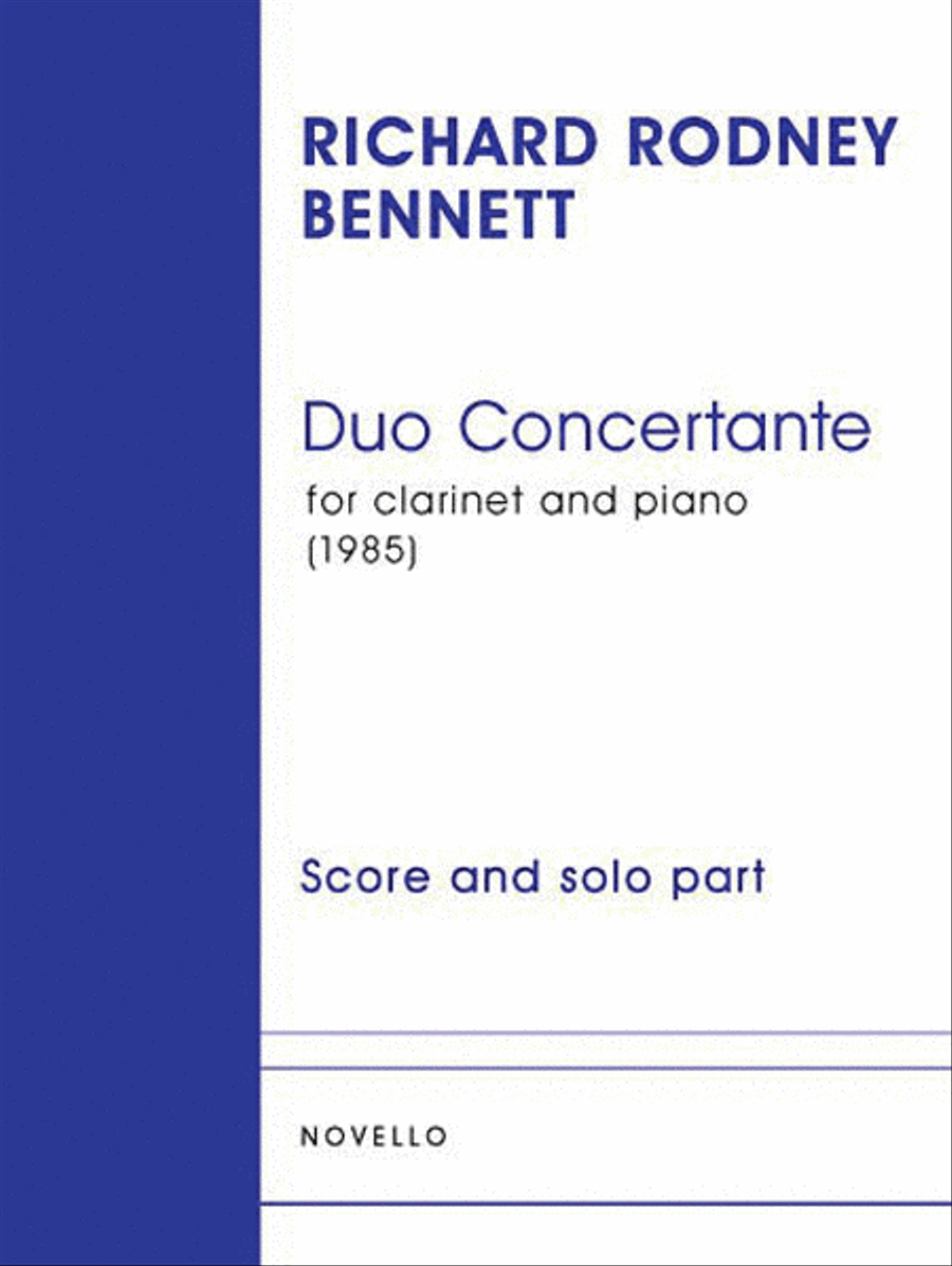 Duo Concertante Clarinet Solo scores gallery preview page 1