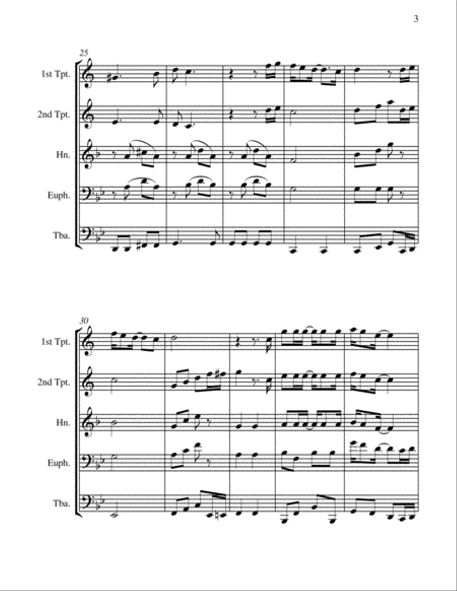 Christmas Time Brass Ensemble scores gallery preview page 6