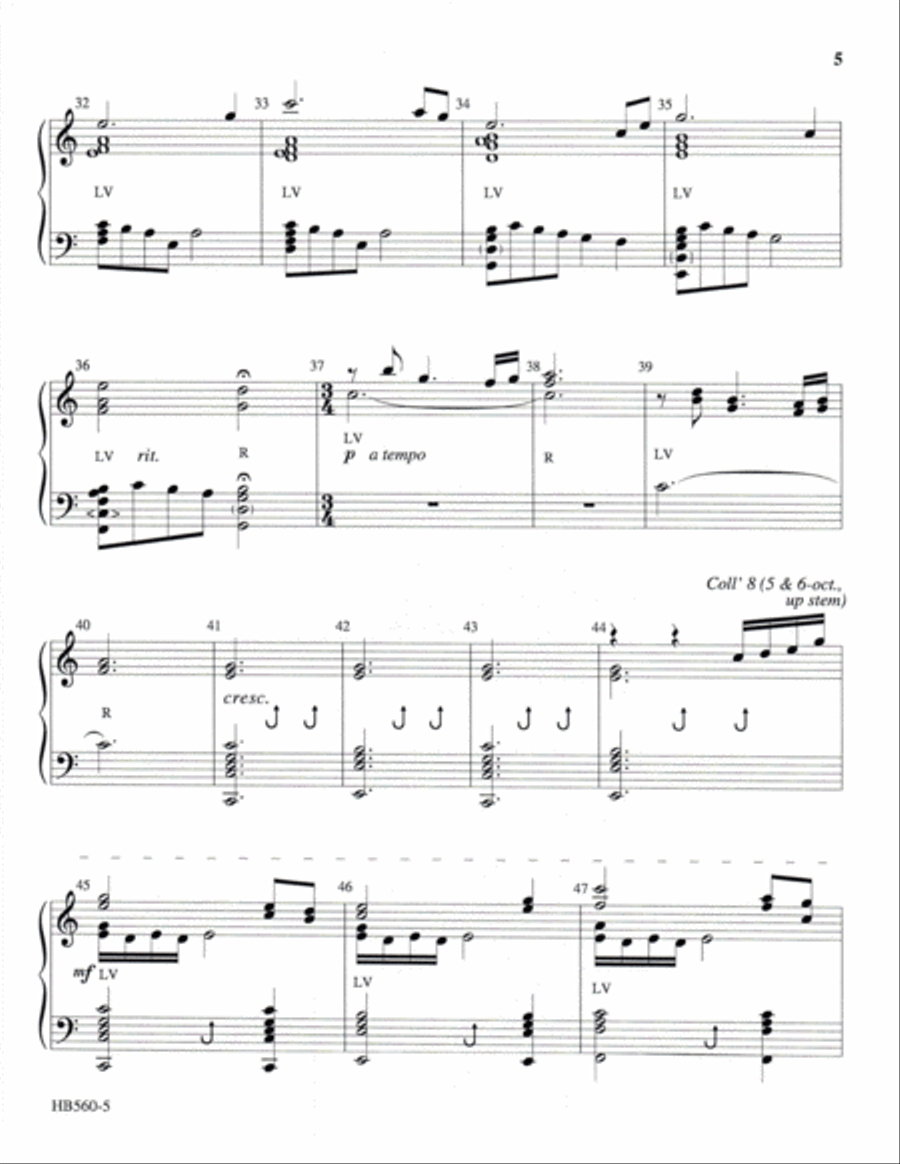 My Shepherd Will Supply My Need - Krug 5-Octaves scores gallery preview page 5
