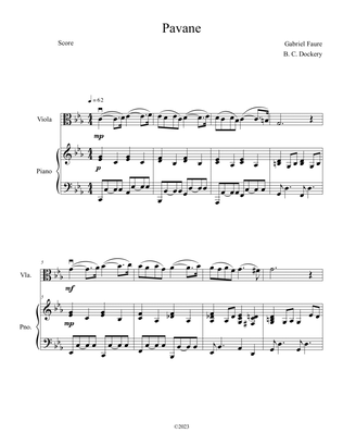 Pavane (Viola Solo with Piano Accompaniment)