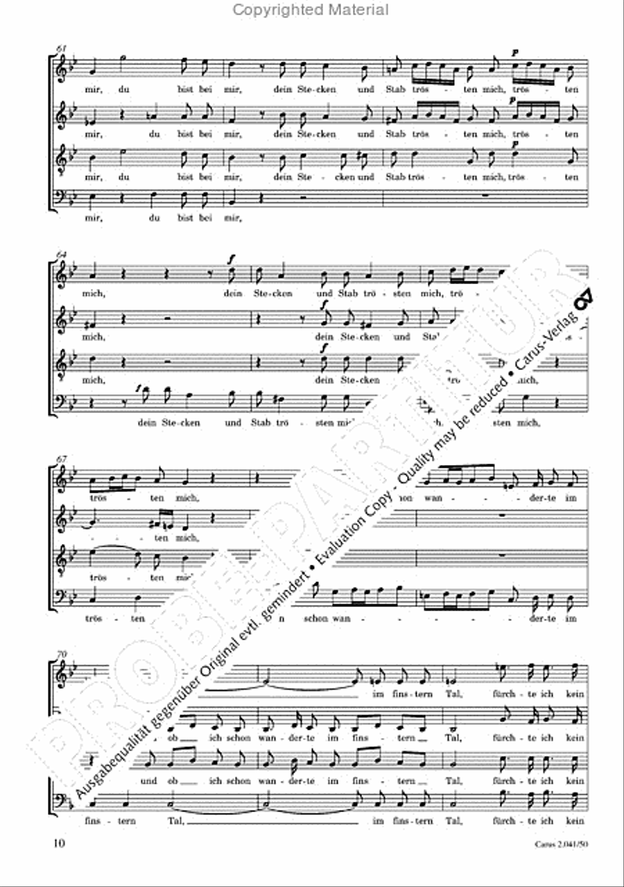 Motets and arias for choirs collected and edited by Johann Adam Hiller, vol. 5 Voice Solo scores gallery preview page 11