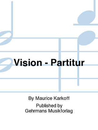 Book cover for Vision - Partitur