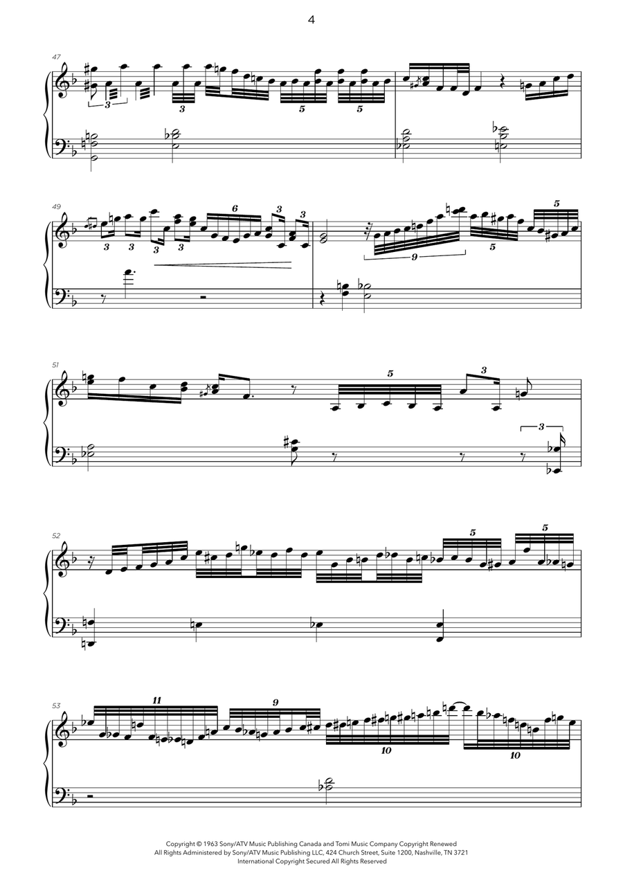 Hymn To Freedom Piano Solo scores gallery preview page 4