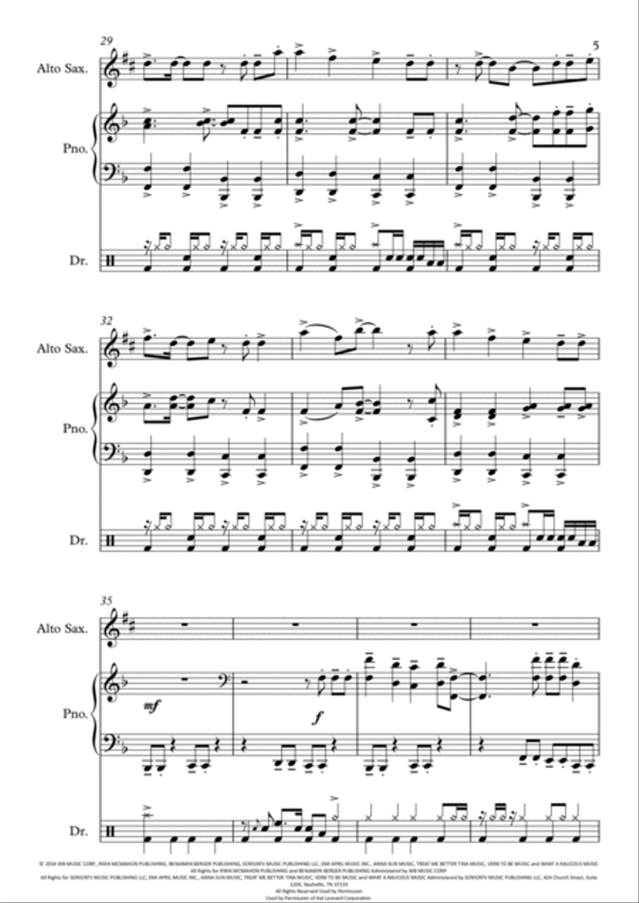Shut Up And Dance Small Ensemble scores gallery preview page 6
