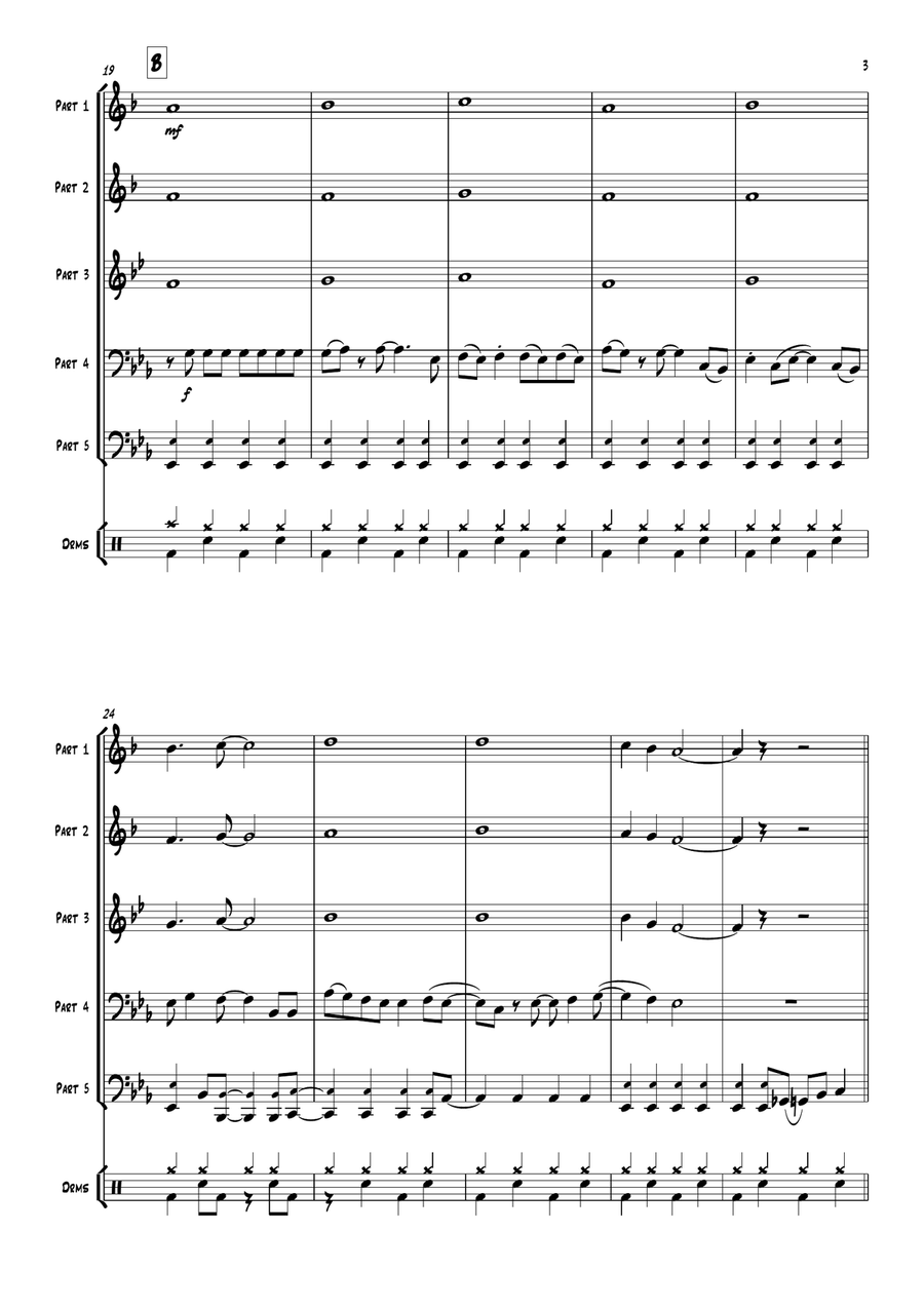 I'm Still Standing Brass Quintet scores gallery preview page 5