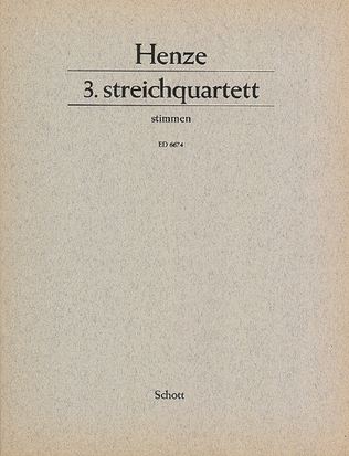 String Quartet 3 Parts (1976)