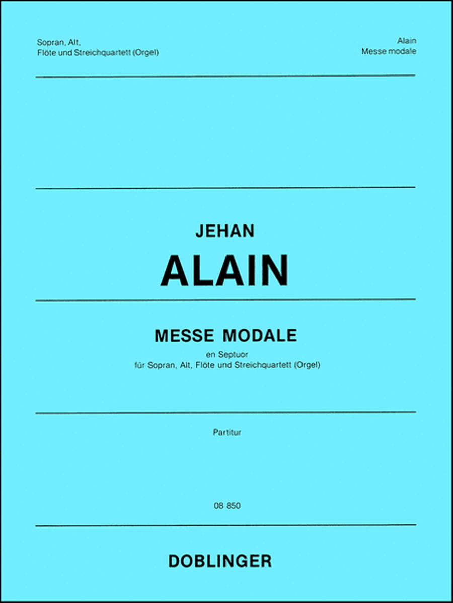 Messe modale en septuor Choir scores gallery preview page 1