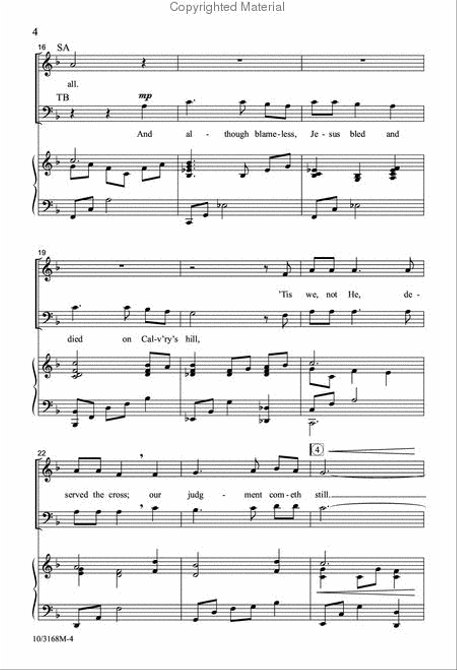 I Will Not Stand Alone Divisi scores gallery preview page 3