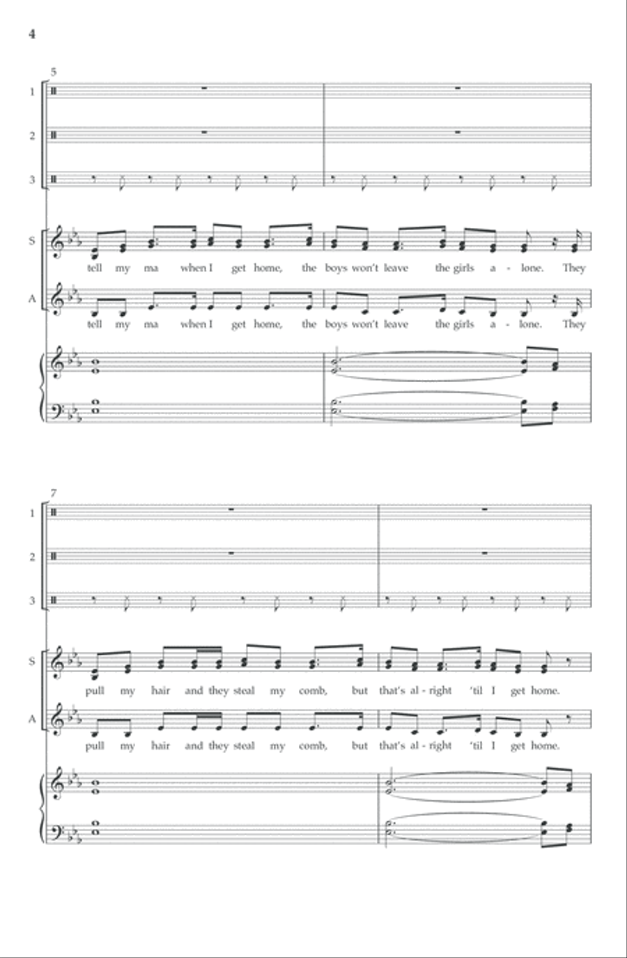 I'll Tell My Ma (SSAA) SSAA scores gallery preview page 5