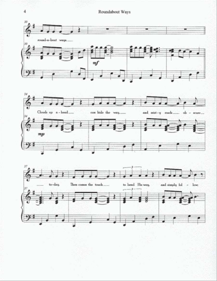 Roundabout Ways Voice scores gallery preview page 4