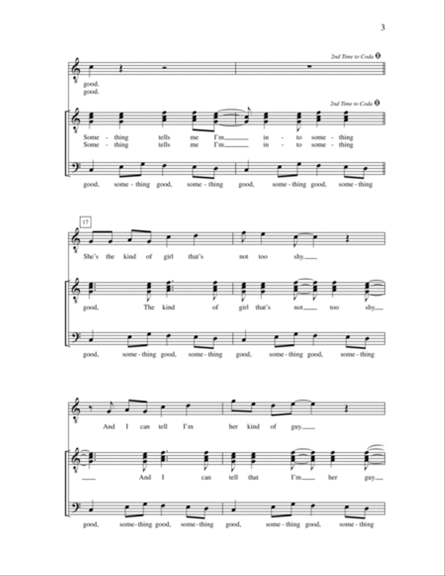 I'm into Something Good TTBB scores gallery preview page 3