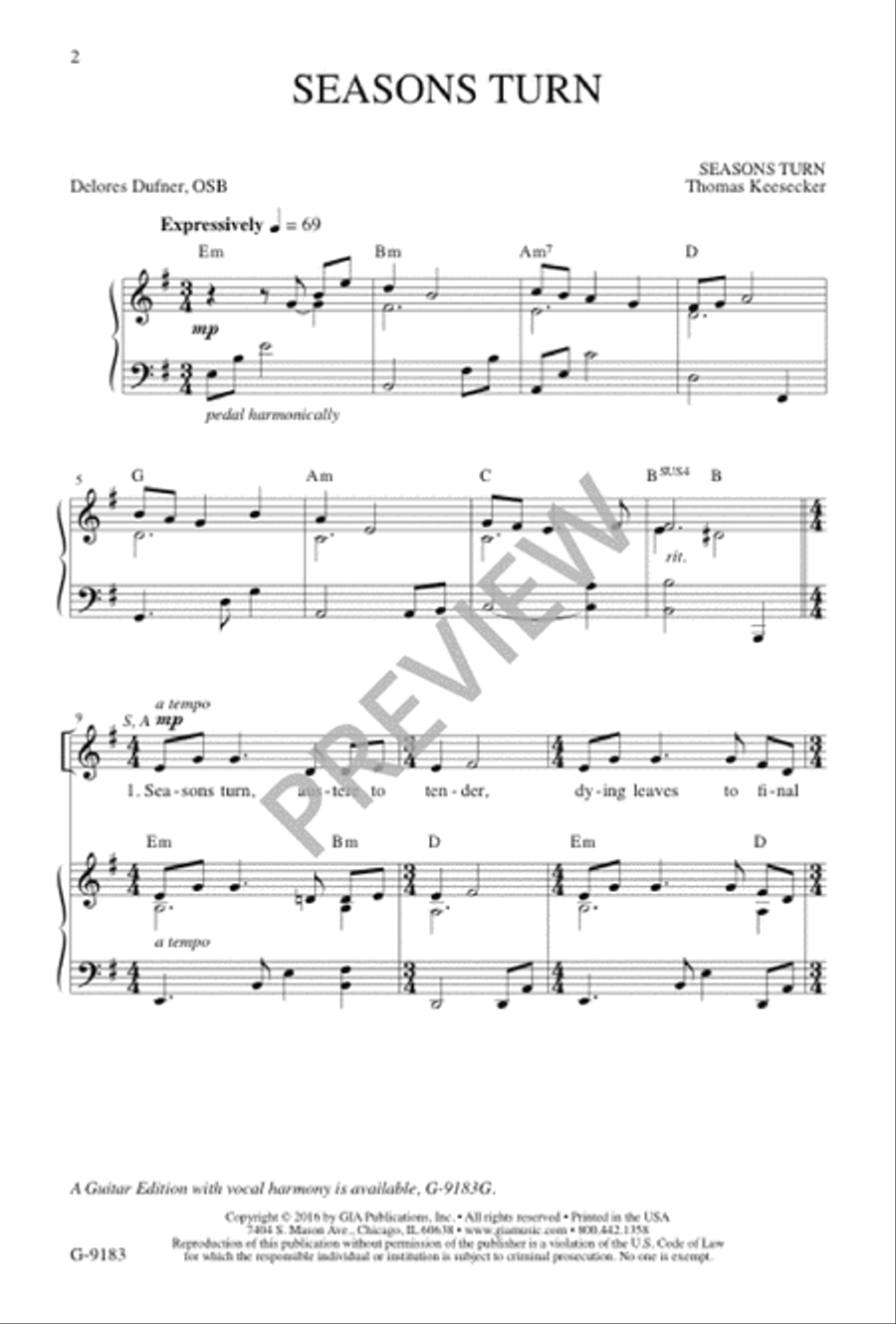 Seasons Turn Seasons Turn 4-Part scores gallery preview page 3