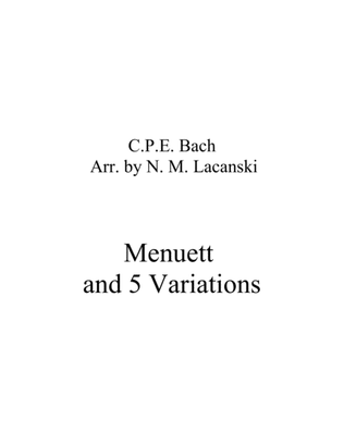 Book cover for Menuett and 5 Variations