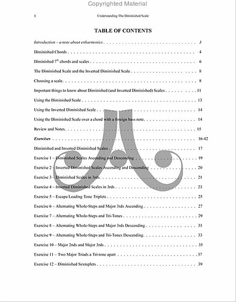 Understanding The Diminished Scale Collection / Songbook scores gallery preview page 2