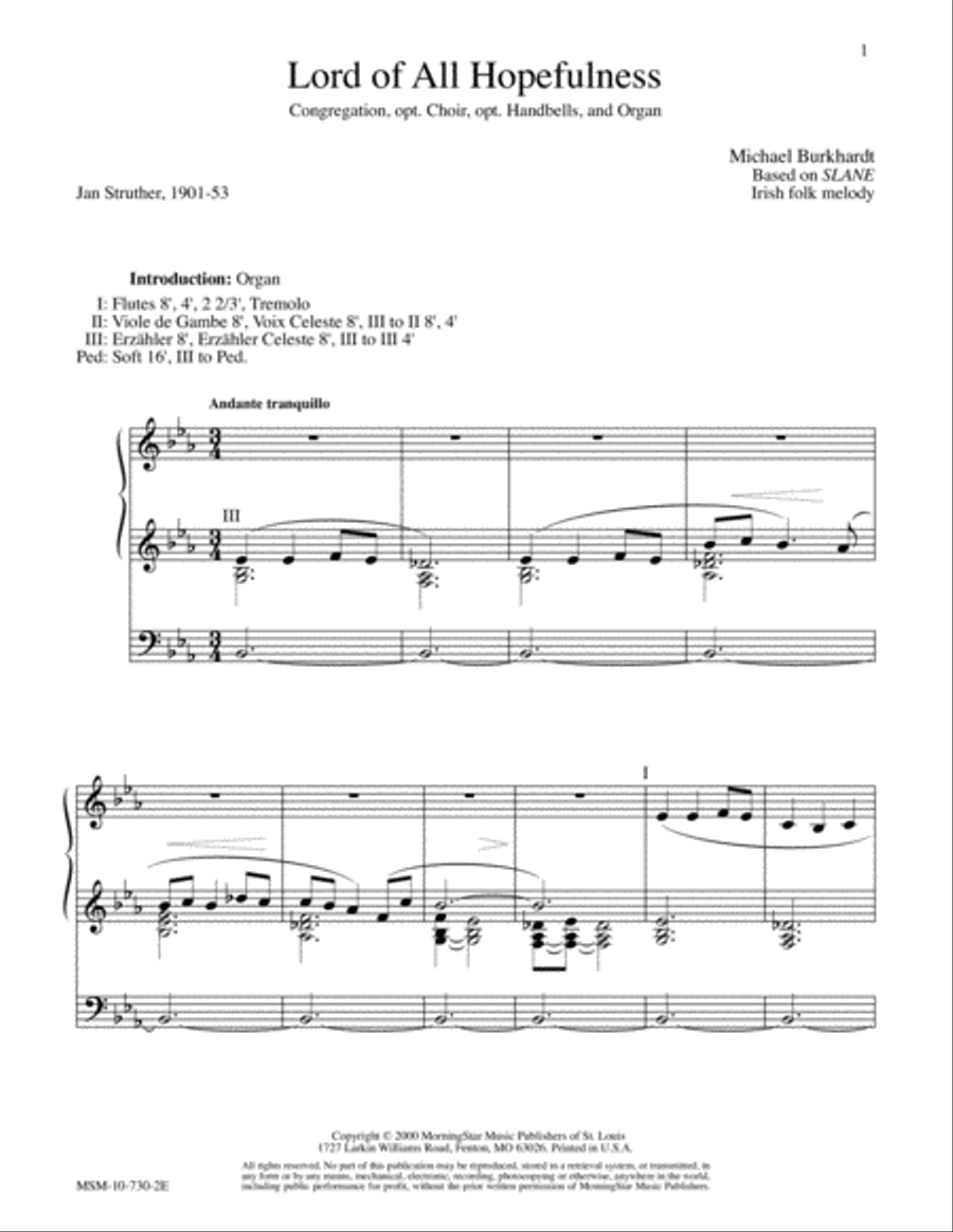 Festive Hymn Settings, Set 7 Organ Accompaniment scores gallery preview page 7