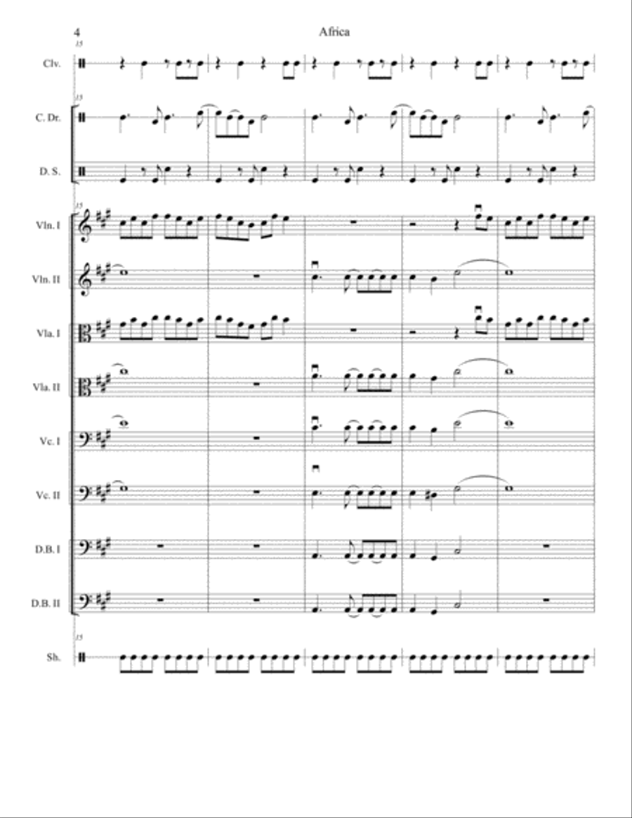 Africa String Quartet scores gallery preview page 4