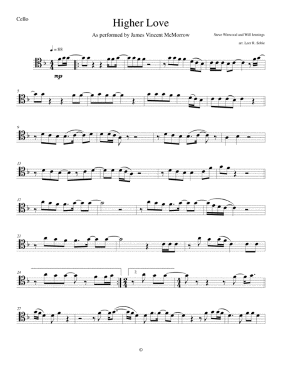 Higher Love String Duet scores gallery preview page 6
