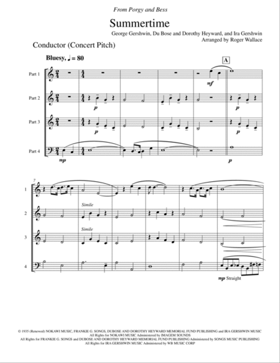 Summertime Viola scores gallery preview page 2