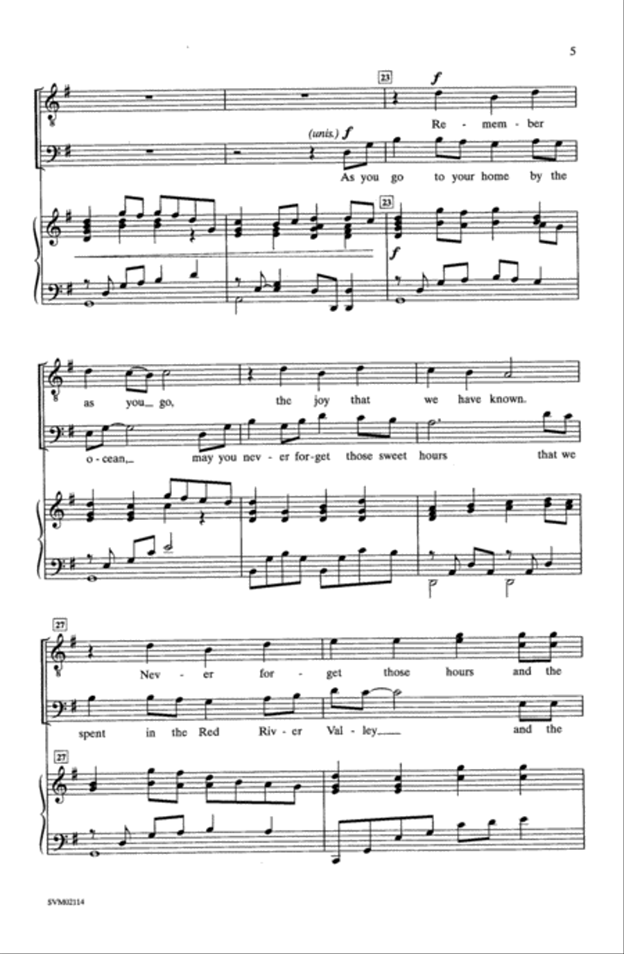 Remembering: Songs of the American West Choir scores gallery preview page 4