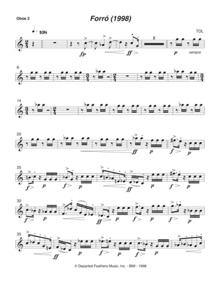 Forró (1998) oboe 2 part
