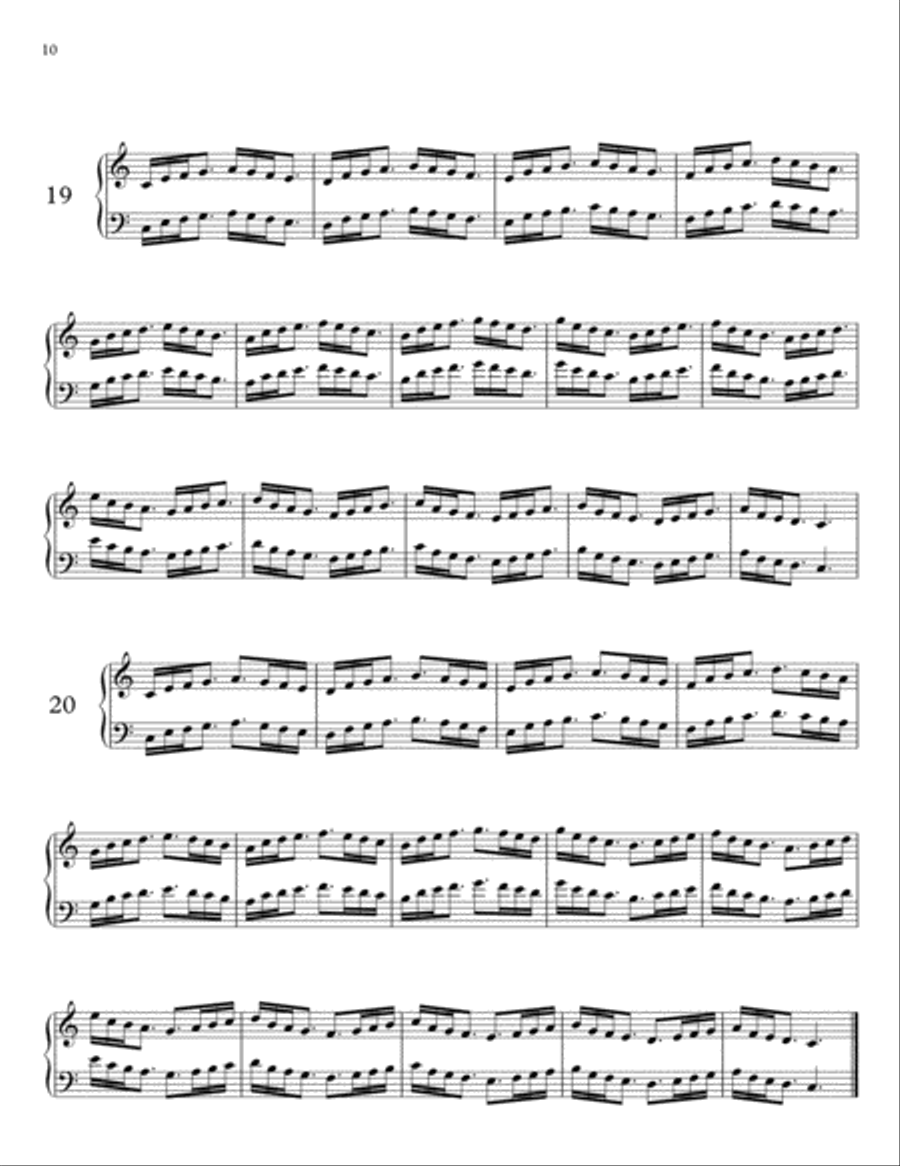 32 Rhythmical Exercises for piano, Part II