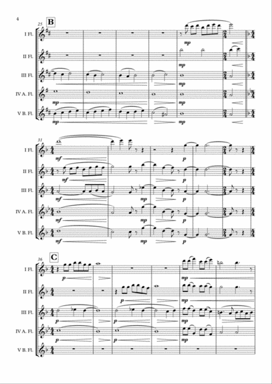 Kyrie For The Magdalene Kyrie For The Magdalene Flute Choir scores gallery preview page 5