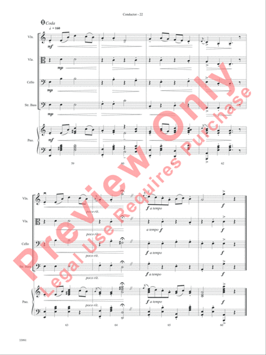 Around the World in One Concert String Orchestra scores gallery preview page 23