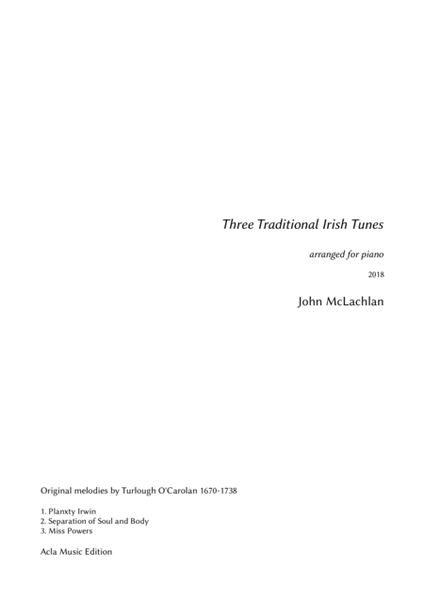Three Traditional Irish Tunes image number null