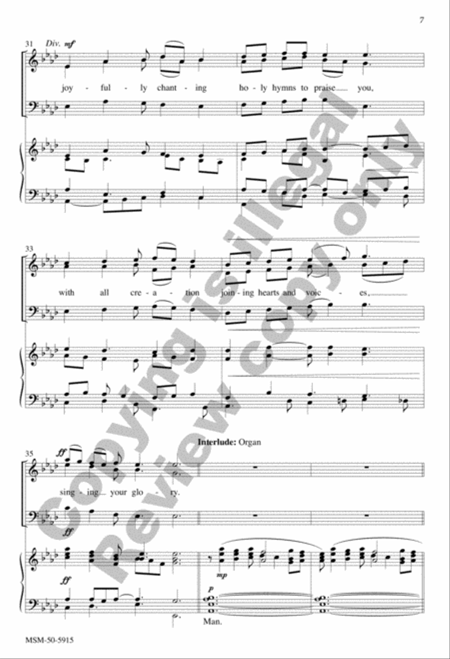 Christ, Mighty Savior 4-Part scores gallery preview page 7