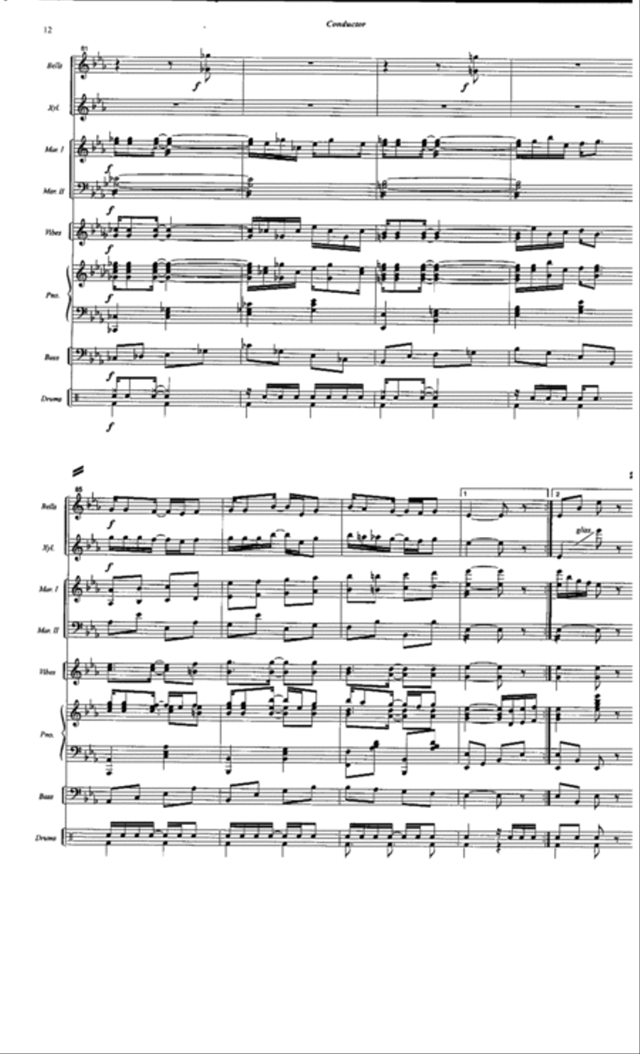 Pine Apple Rag Pine Apple Rag Percussion Ensemble scores gallery preview page 11
