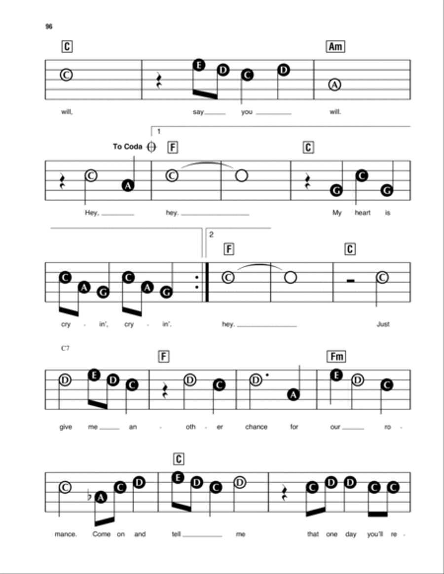 Lonely Teardrops Electronic Keyboard scores gallery preview page 2